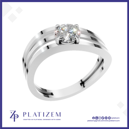 Round Cut Lab Grown Diamond Engagement Ring