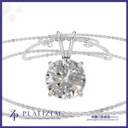 2 Carat Lab Grown Diamond Solitaire Pendant Necklace