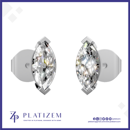 Marquise Shaped Lab Grown Diamond Earring