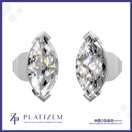 2 Carat Marquise Lab Grown Diamond Earrings