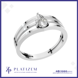 Pear Cut Solitaire Engagement Ring