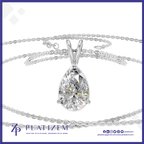 1 Carat Pear Laboratory Grown Diamond Pendant