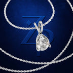 1 Carat Pear Laboratory Grown Diamond Pendant