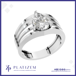 Pear Shape Lab Grown Diamond Engagement Ring