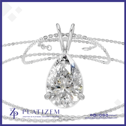 Pear Shaped Lab Grown Diamond Pendant