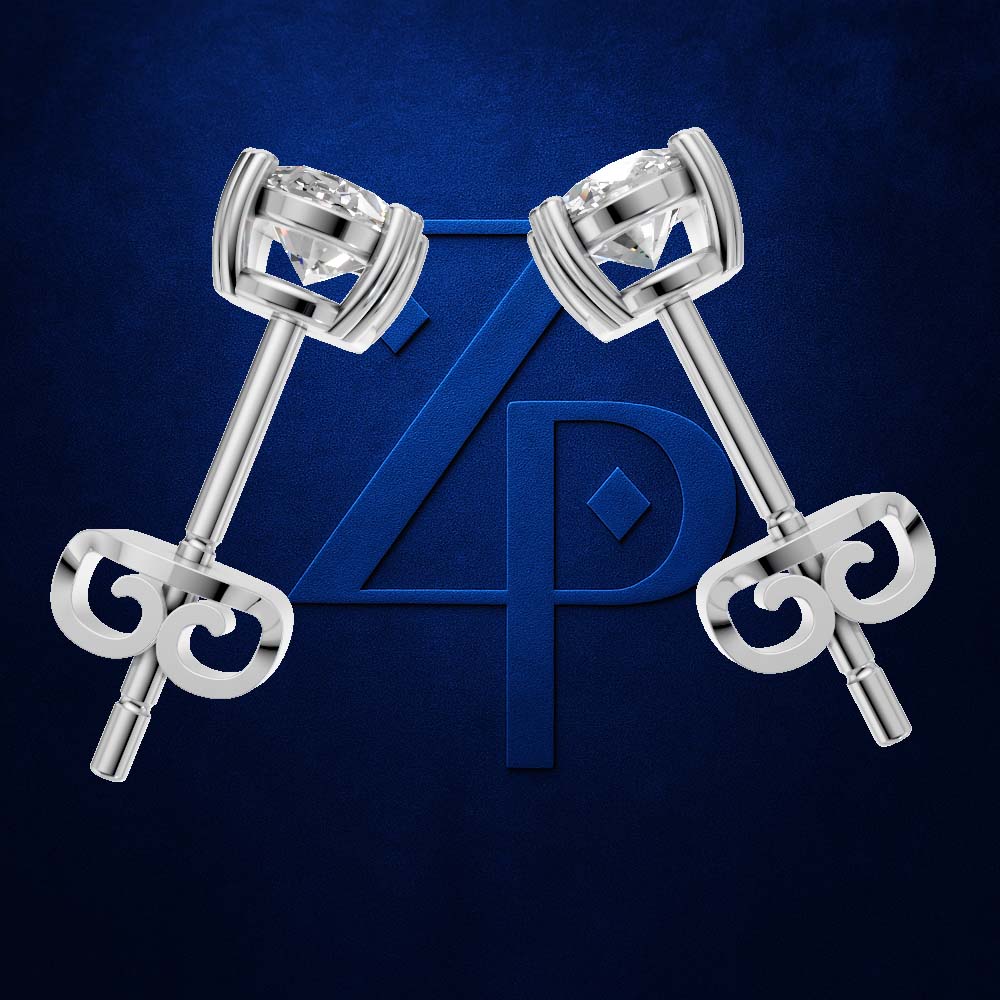 Oval Laboratory Grown Diamond Earrings Laboratory Grown