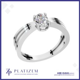 Oval Cut Lab Grown Diamond Engagement Ring