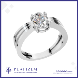 1 Carat Oval Lab Grown Diamond Ring