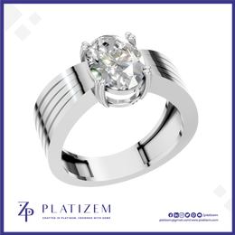 2.5 Carat Oval Lab Grown Diamond Ring