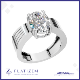3 Carat Oval Lab Grown Diamond Engagement Ring