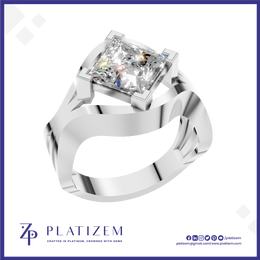 2.5 Carat Princess Cut Lab Grown Diamond Ring