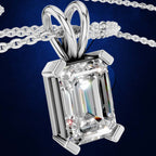 Emerald Cut Laboratory Grown Diamond Pendant