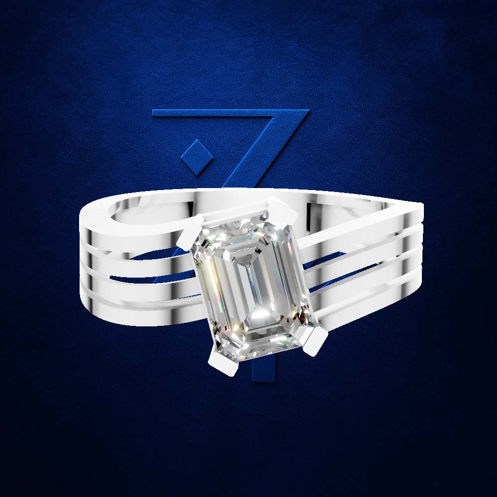 Emerald Cut Laboratory Grown Diamond Engagement Ring
