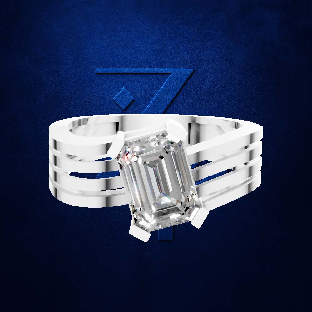 2 Carat Emerald Cut Solitaire Ring