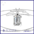Emerald Cut Solitaire Pendant