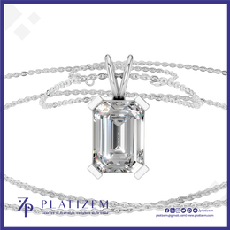 Emerald Cut Solitaire Pendant