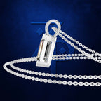 Emerald Cut Solitaire Pendant