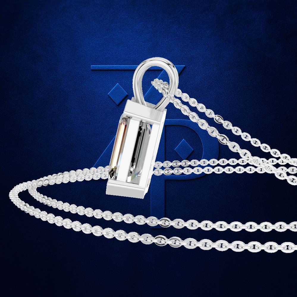 Emerald Cut Solitaire Pendant