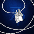 Emerald Cut Solitaire Pendant