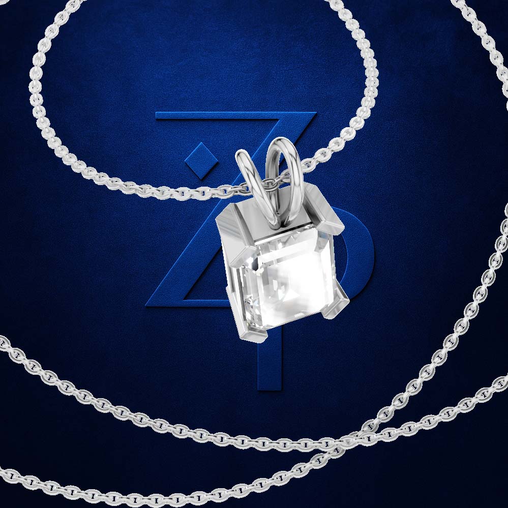 Emerald Cut Solitaire Pendant