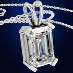 Emerald Cut Solitaire Pendant