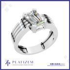 2.5 carat emerald cut engagement ring