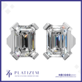 Emerald Cut Laboratory Grown Diamond Earrings