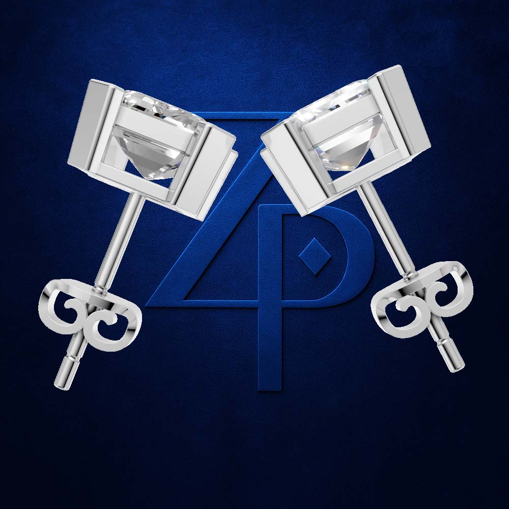 Emerald Cut Laboratory Grown Diamond Earrings
