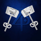 Emerald Cut Laboratory Grown Diamond Earrings