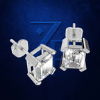 Emerald Cut Laboratory Grown Diamond Earrings