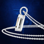 3 Carat Emerald Cut Laboratory Grown Diamond Pendant