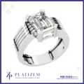 3 Carat Emerald Cut Laboratory Grown Diamond Ring