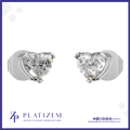 Heart Shaped Stud Earrings