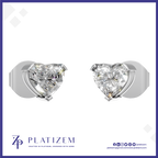 Heart Shaped Stud Earrings
