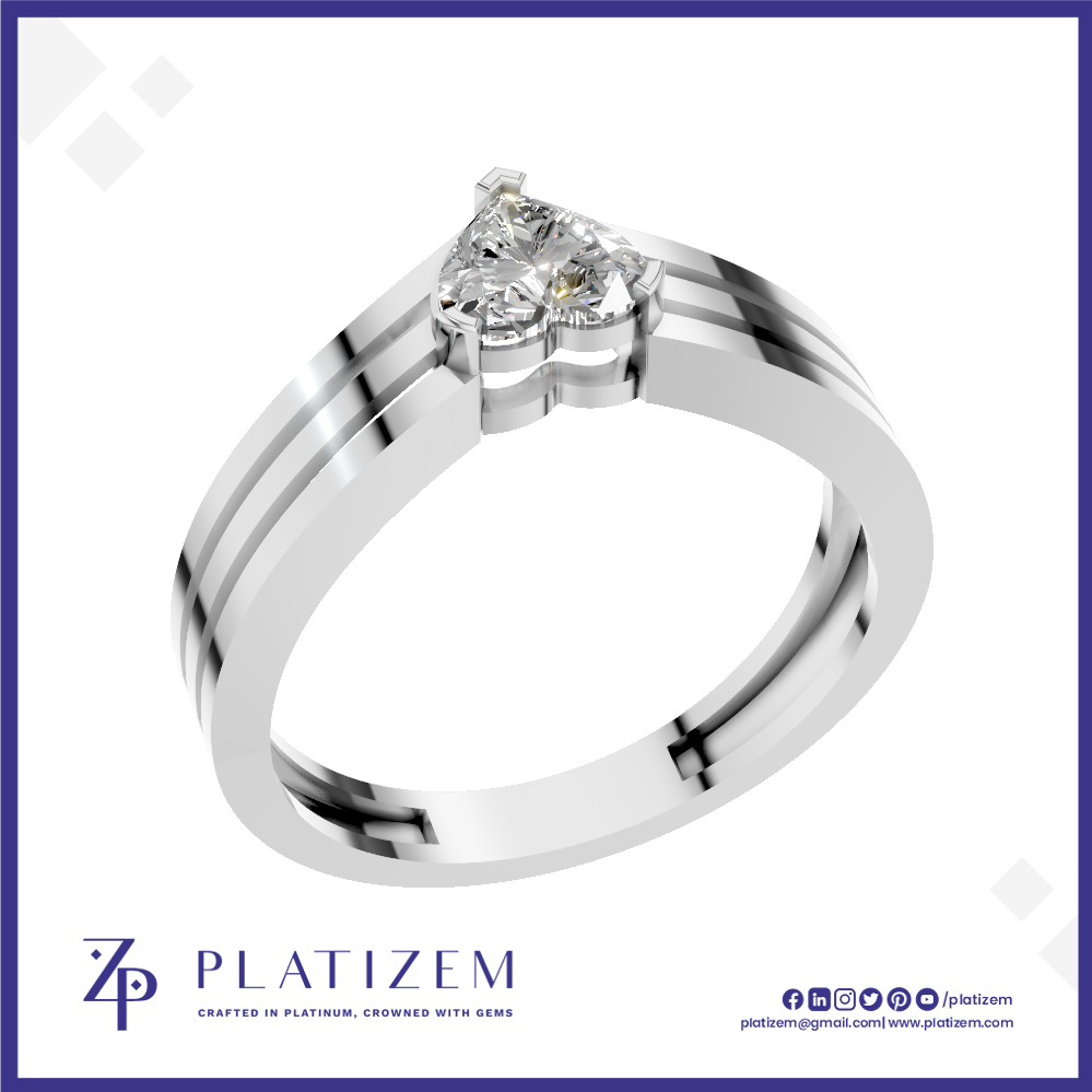 Heart Laboratory Grown Diamond Engagement Ring