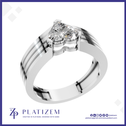 1 Carat Heart Shaped Lab Grown Diamond Ring