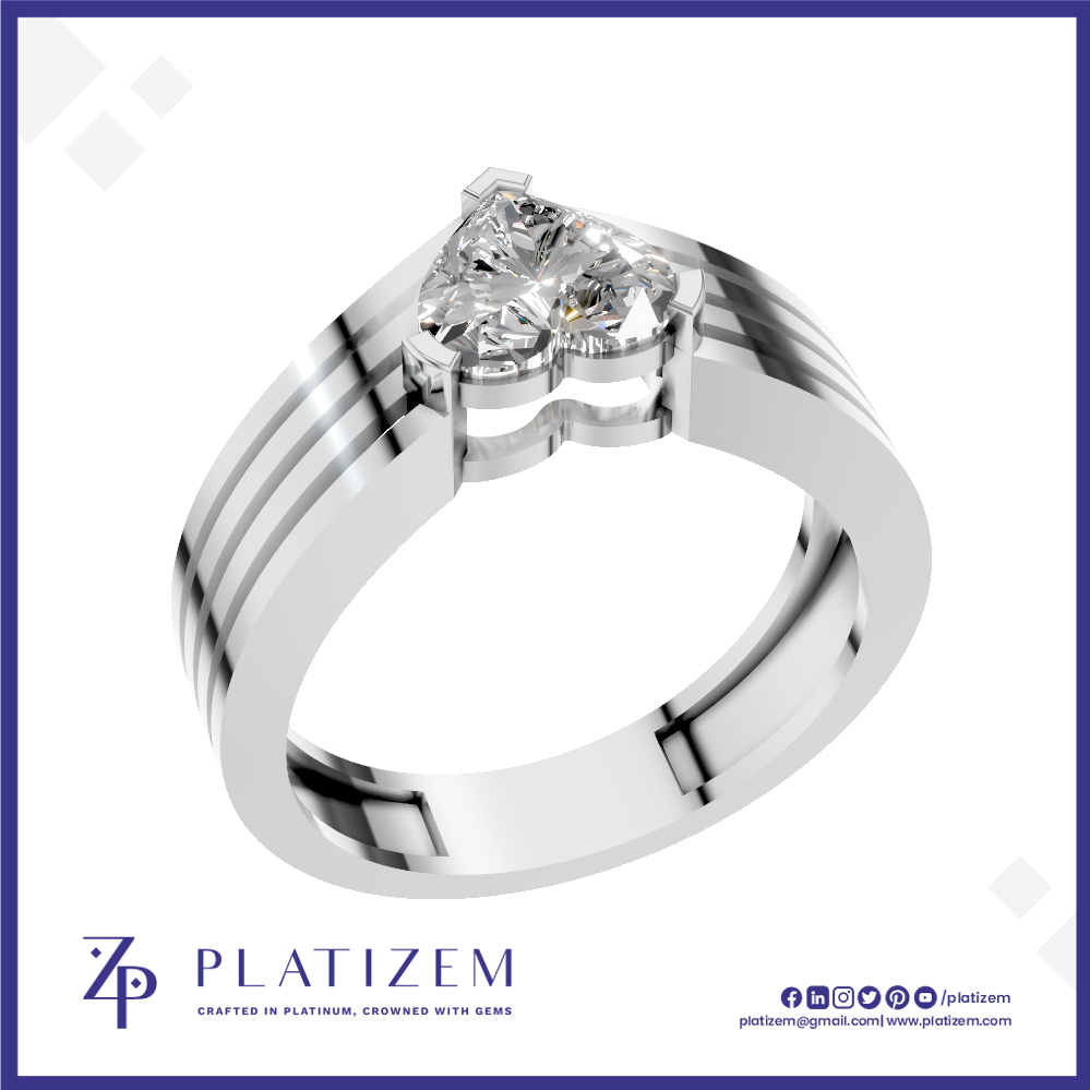 1 Carat Heart Shaped Laboratory Grown Diamond Ring