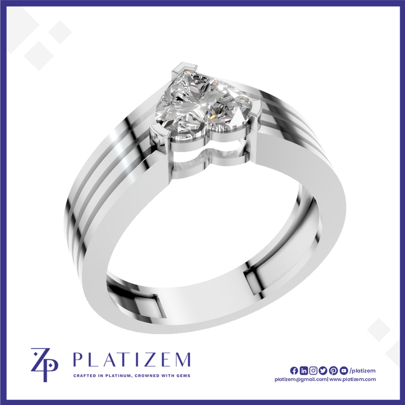 1 Carat Heart Shaped Laboratory Grown Diamond Ring