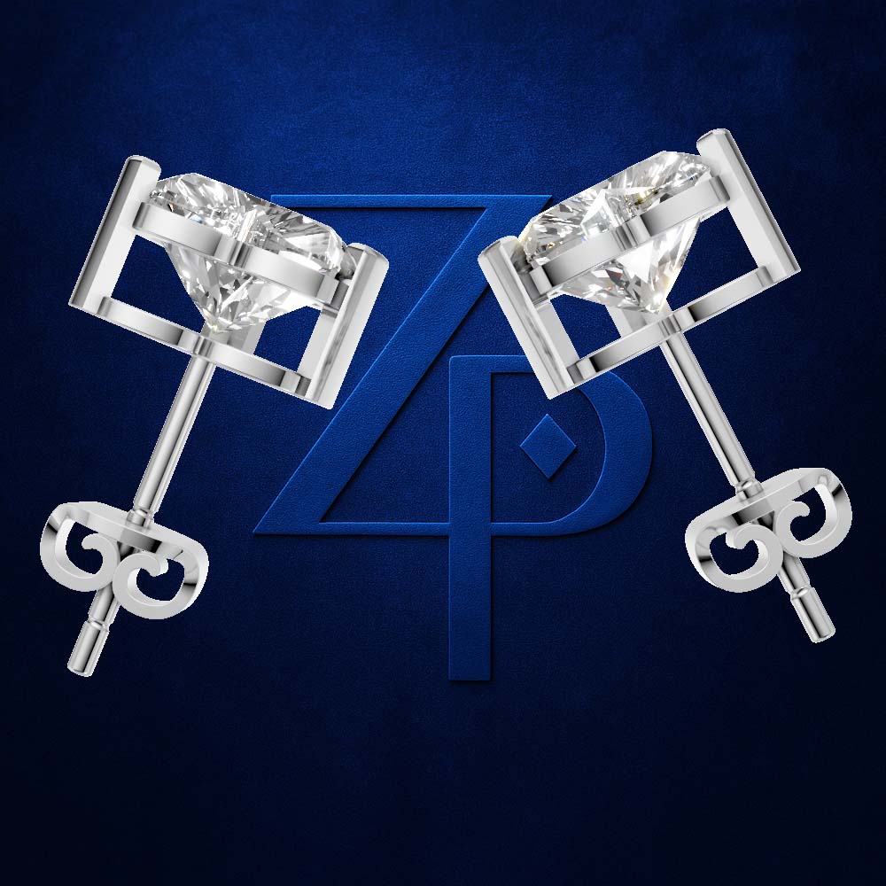 Heart Shaped Laboratory Grown Diamond Earrings