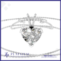 2 Carat Heart Shaped Laboratory Grown Diamond Pendant