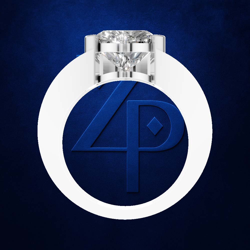 2.5 Carat Heart Shaped Laboratory Grown Diamond Ring