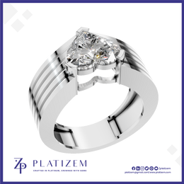 3 Carat Heart Shaped Lab Grown Diamond Ring