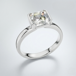 2 Carat Emerald Cut Lab Grown Diamond Ring