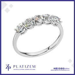 5 Stone Lab Grown Diamond Ring