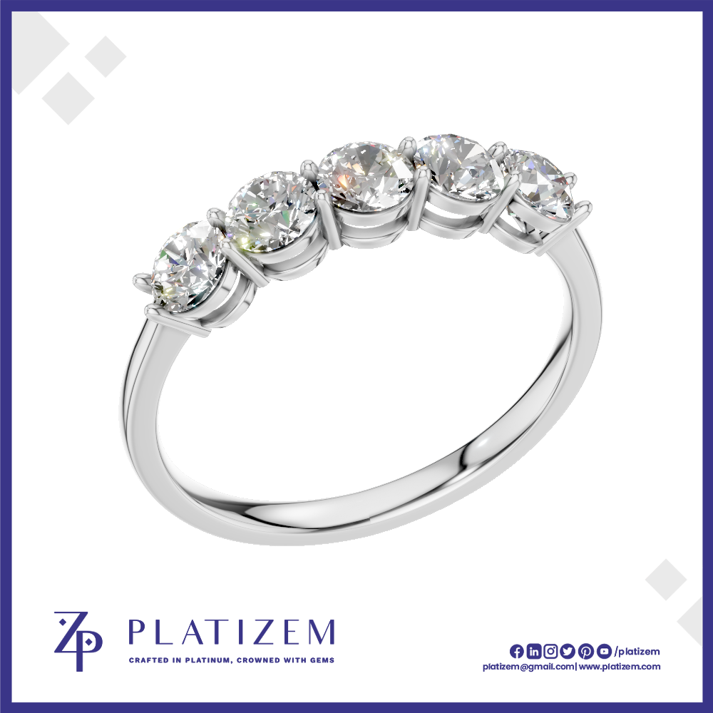 5 Stone Laboratory Grown Diamond Ring