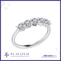 Five Stone Round Diamond Anniversary Ring for Women
