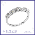 Round Cut Half Eternity Band Ring