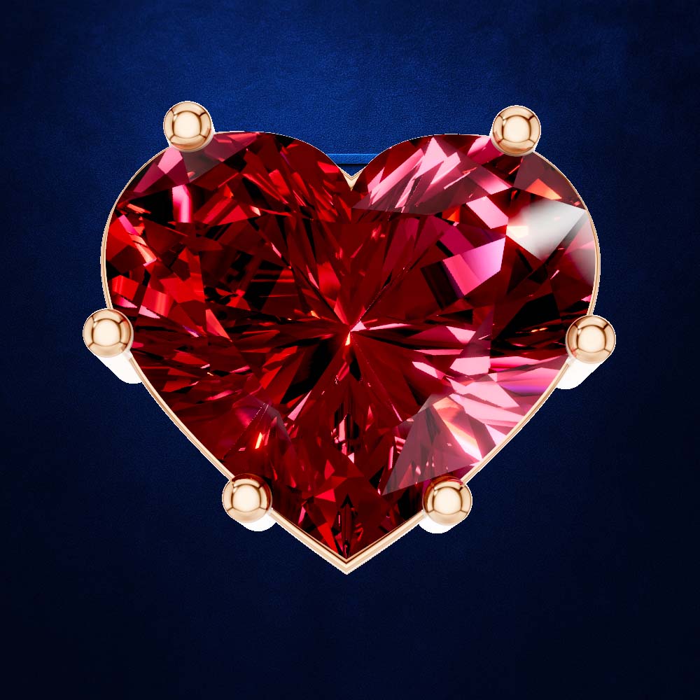 Heart Shaped Solitaire Pendant Necklace
