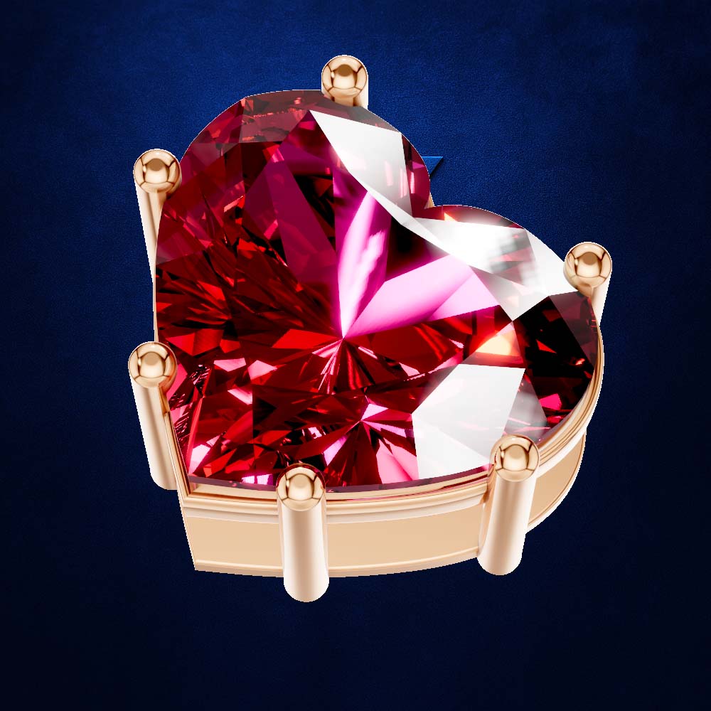 Heart Shaped Solitaire Pendant Necklace