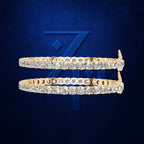 Platinum With Lab Grown Diamond Tennis Bracelet